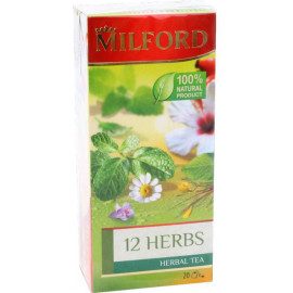 Напиток чайный «Milford» 12 трав, 20 пакетиков.