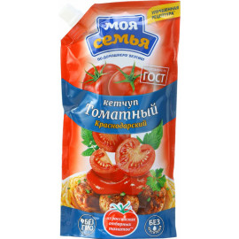 Кетчуп томатный «Моя семья» краснодарский, 400 г.