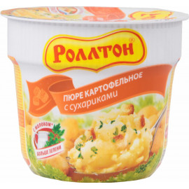Картофельное пюре «Роллтон» с сухариками 40 г.