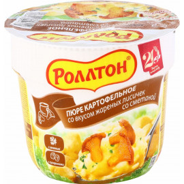 Пюре картофельное «Роллтон» со вкусом жареных лисичек со сметаной,40г.
