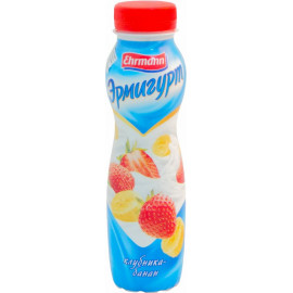 Напиток йогуртный «Эрмигурт питьевой» клубника-банан 1.2%, 290 г.