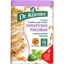 Хлебцы «Dr. Korner» Кукурузно-рисовые с прованскими травами, 100 г.