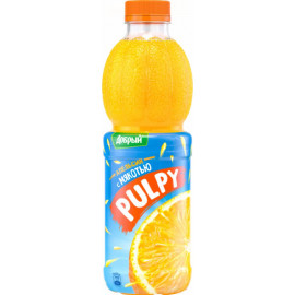 Напиток сокосодержащий «Pulpy» из апельсина с мякотью, 0.9 л.