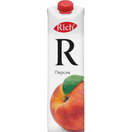 Нектар «Rich» персиковый с мякотью 1 л.
