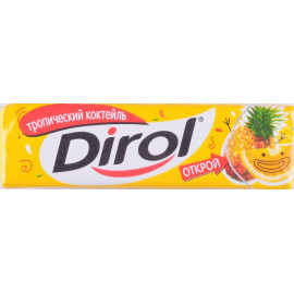 Жевательная резинка «Dirol» тропический коктейль 13.6 г.