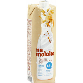 Напиток «Ne moloko» овсяный, классический лайт, 1.5%, 1 л.