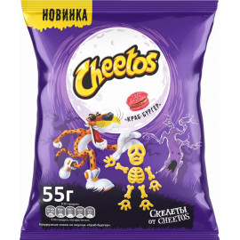 Кукурузные палочки «Cheetos» со вкусом краб-бургер, 55 г.