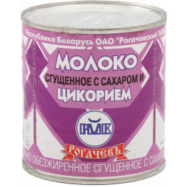 Молоко сгущенное «Рогачевъ» с сахаром и цикорием, 380 г.