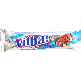 Вафельный батончик «Vitbaby» с воздушным рисом в молочной глазури, 38 г.
