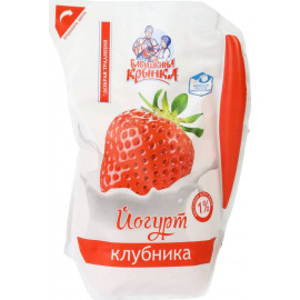 Йогурт «Бабушкина крынка» с клубникой, 1%, 800 г.