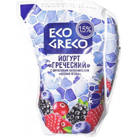 Eco Greco Йогурт греческий с фруктовым наполнителем Лесная ягода  0.015 800 г. 4810223023887