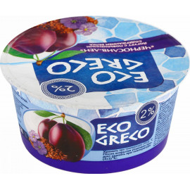 Йогурт «Eco greco» чернослив-лен, 2%, 130 г.