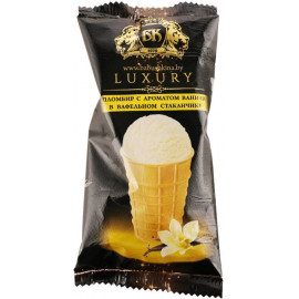Мороженое пломбир «Luxury» с ароматом ванили, 15%, 70 г.