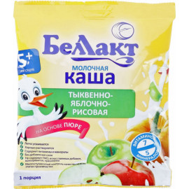 Молочная каша «Беллакт» тыквенно-яблочно-рисовая 35 г.