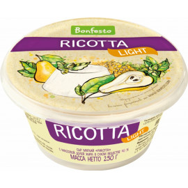 Сыр «Ricotta» мягкий 40 %, 250 г.