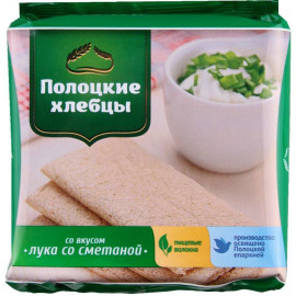 Хлебцы «Полоцкие» со вкусом лука со сметаной, 55 г.