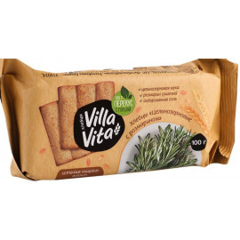 Хлебцы цельнозерновые«Villa Vita» с розмарином, 100 г.