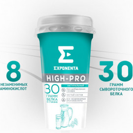 Напиток кисломолочный «Exponenta High-Pro» натуральный, 250 г.