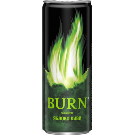 Напиток энергетический «Burn» со вкусом яблоко киви, 0.25 л.