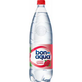 Вода питьевая, газированная «Bonaqua» малина, 1.5 л.