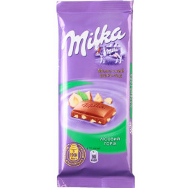 Молочный шоколад «Milka» лесной орех 90г