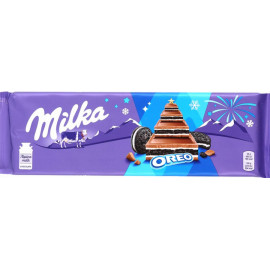 Шоколад молочный «Milka» с печеньем Oreo и вкусом ванили, 300 г.