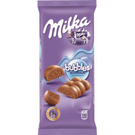 Шоколад «Milka» Bubbles, молочный, пористый, 80 г.