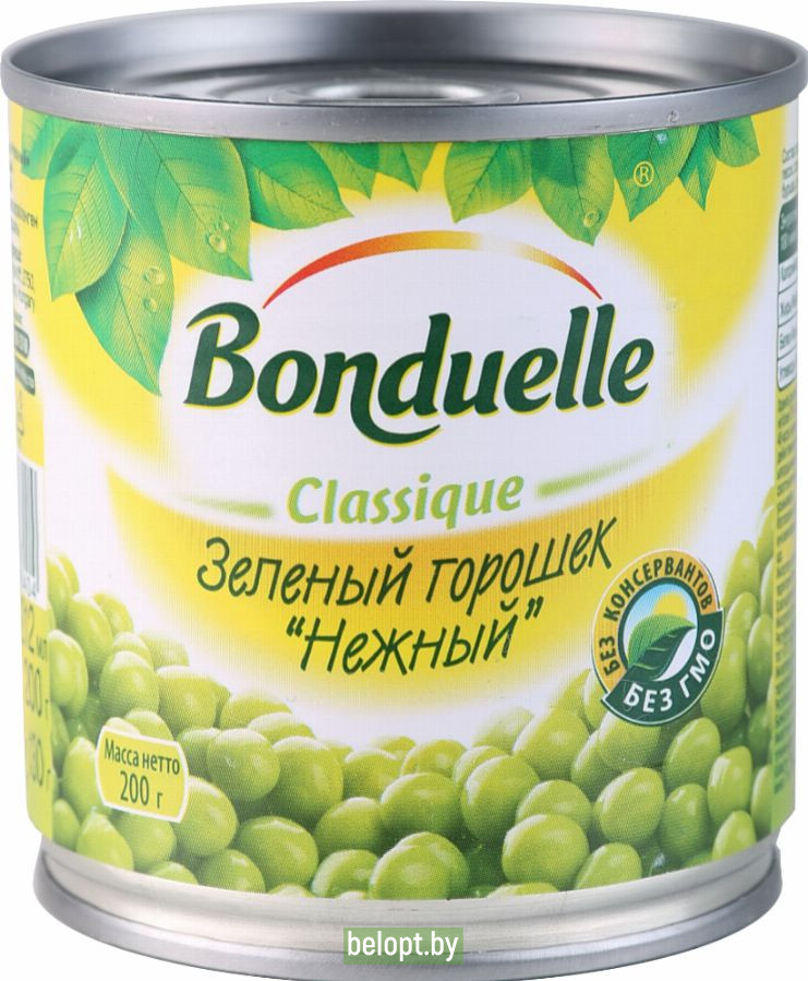 Горошек зелёный «Bonduelle» нежный, 200 г.