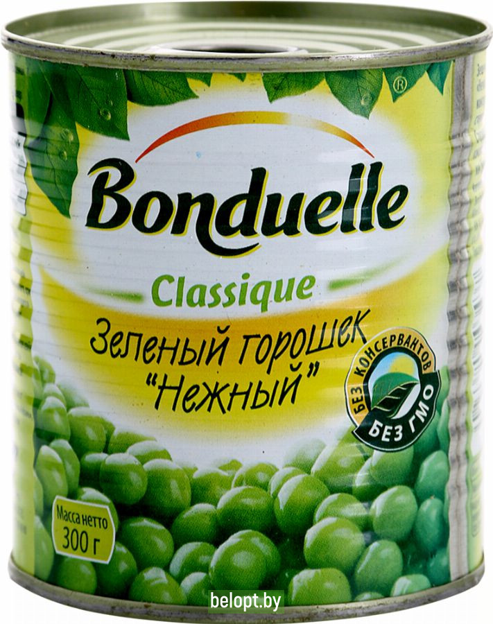 Горошек зелёный «Bonduelle» нежный, 300 г.