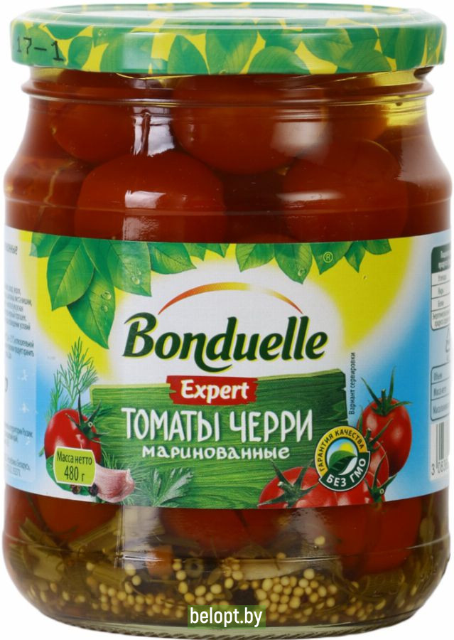 Томаты черри «Bonduelle» маринованные, 480 г.