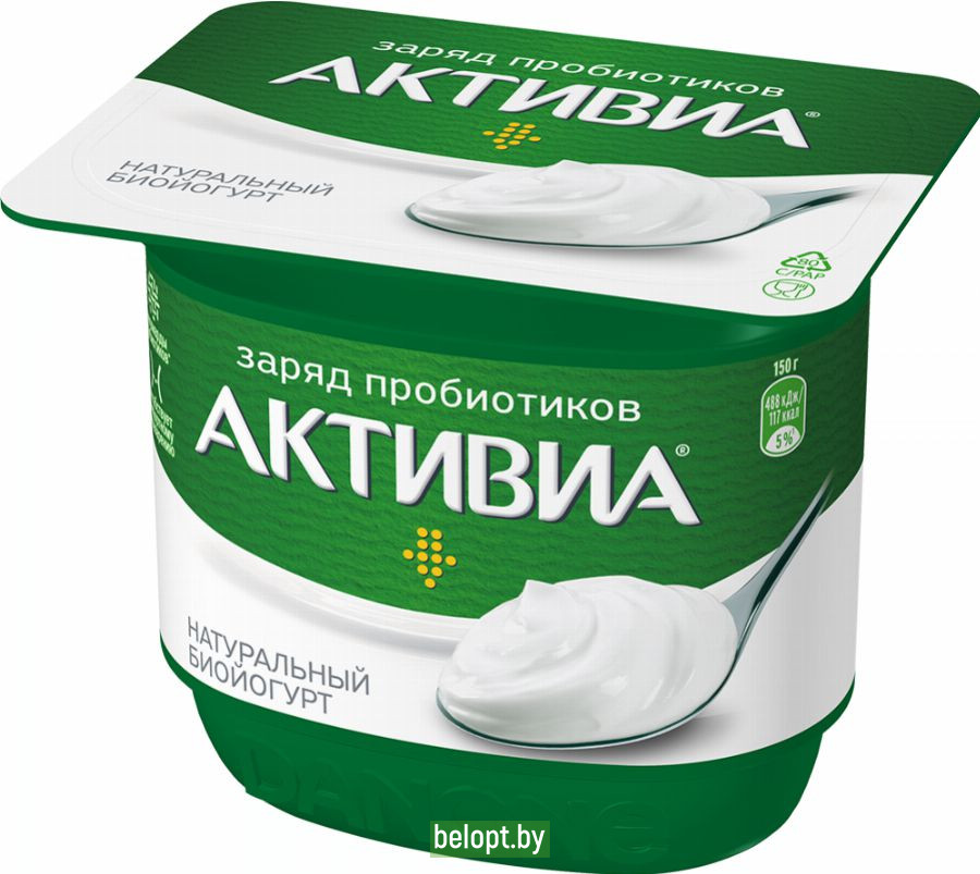 Йогурт «Активиа» обогащенный бифидобактериями 3.5%, 150 г.