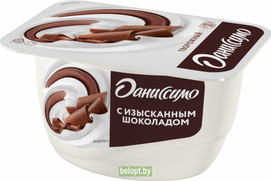 Продукт творожный «Даниссимо» с шоколадом, 7%, 130 г.