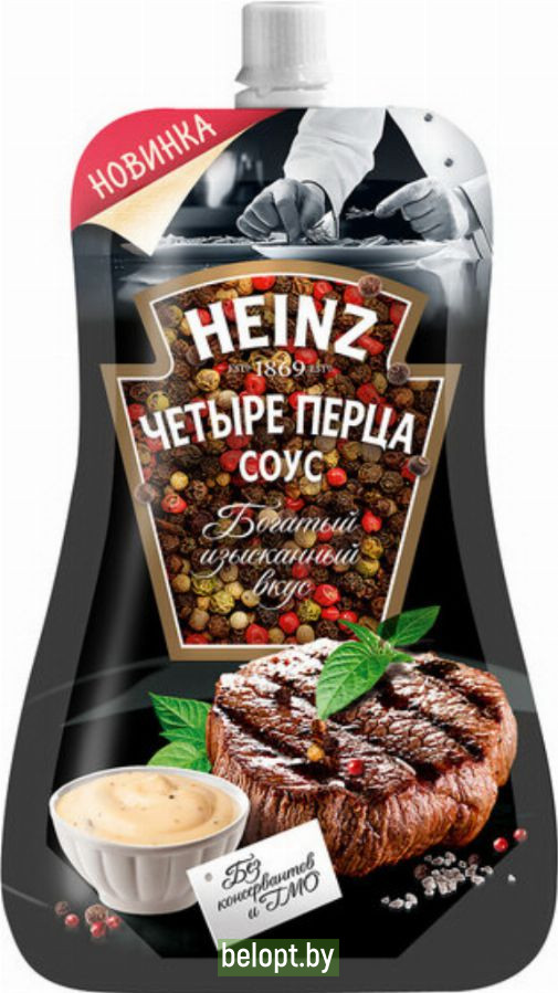 Соус «Heinz» четыре перца, 230г.