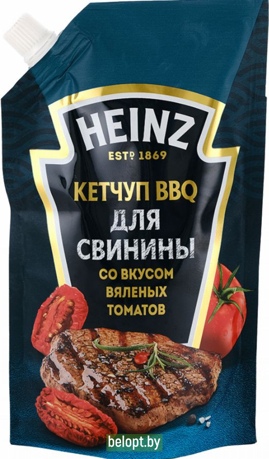 Кетчуп BBQ «Heinz» для свинины, со вкусом вяленых томатов, 350 г.
