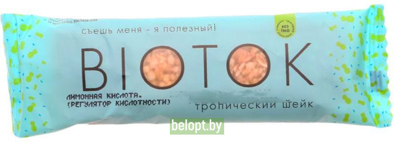 Батончик-мюсли «Biotok» тропический шейк, 30 г.