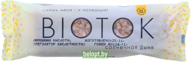 Батончик мюсли «Biotok» солнечная дыня, 30 г.