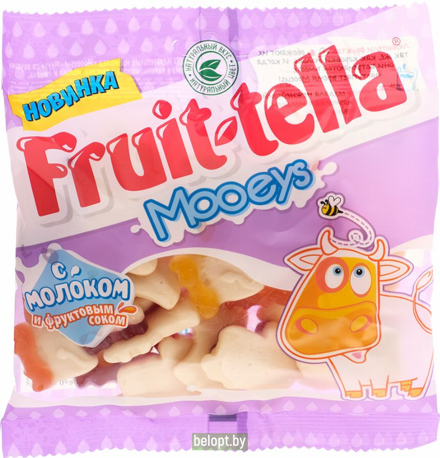 Жевательный мармелад «Fruit-tella» с молоком и фруктоым соком, 138 г.