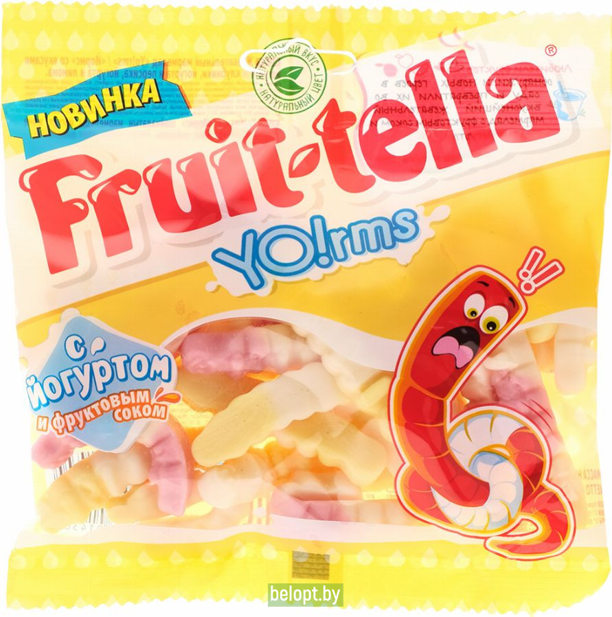 Мармелад жевательный «Fruittella Yo!rms» йогурт и фрукты, 138 г.
