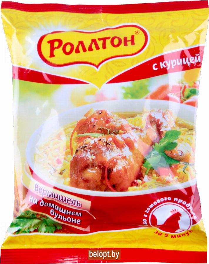 Вермишель «Роллтон» со вкусом курицы 60 г.