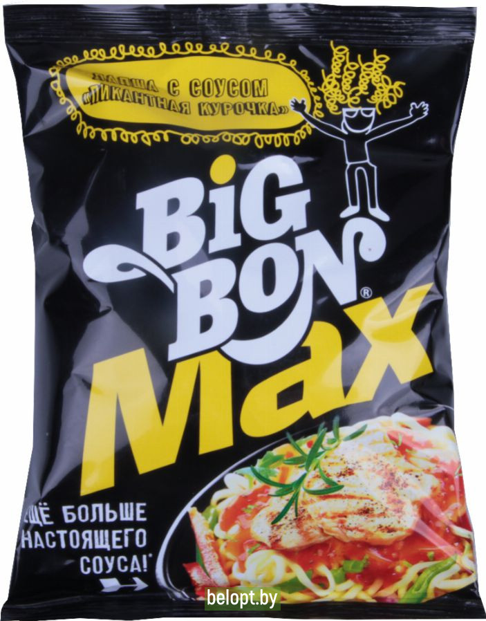 Лапша с соусом «Big Bon Max» «Пикантная курочка» 95 г.