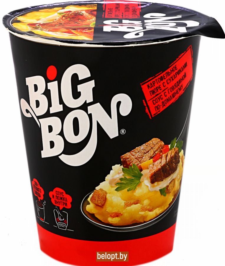 Картофельное пюре «Big Bon» и соус говядина по-домашнему 60 г.