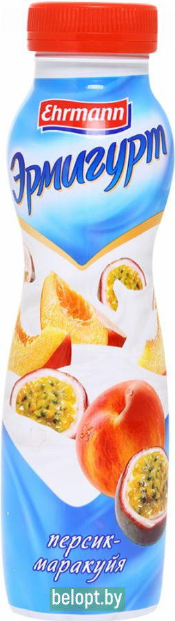 Напиток йогуртный «Эрмигурт питьевой» персик-маракуйя 1.2%, 290 г.