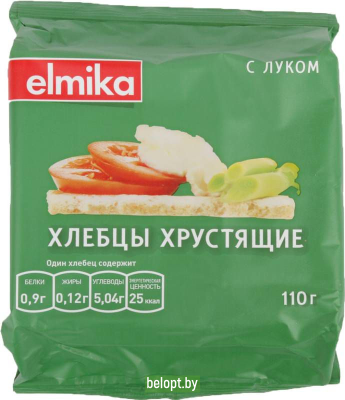 Хлебцы «Эльмика» с луком, 110 г.
