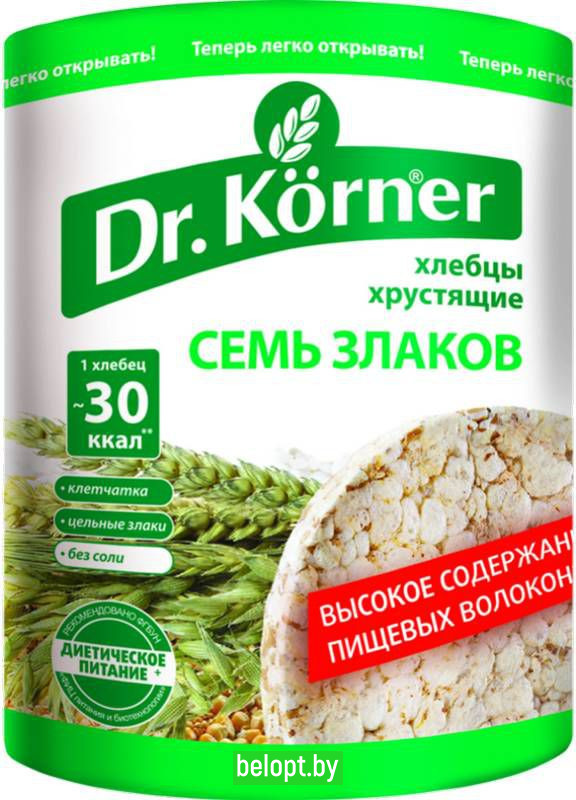 Хлебцы «Dr. Korner» 7 злаков, 100 г.