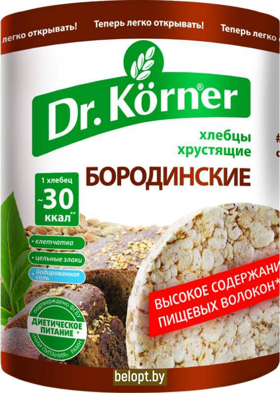 Хлебцы «Dr. Korner» Бородинские, 100 г.