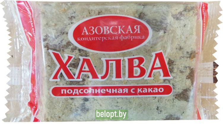 Халва «Азовская кондитерская фабрика» с какао, 350 г.