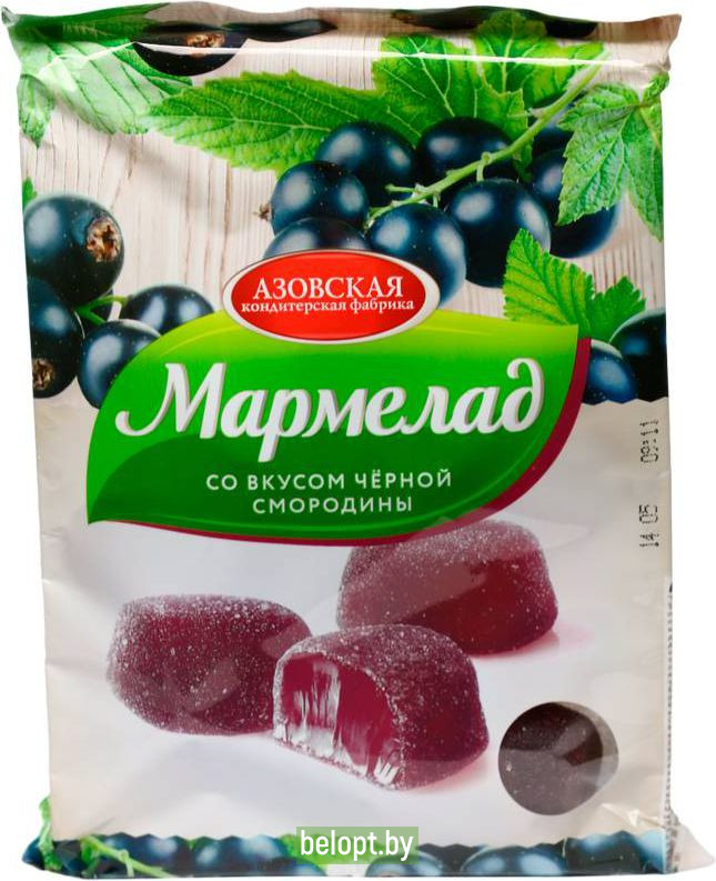 Мармелад желейный со вкусом «Черная смородина» 300г.