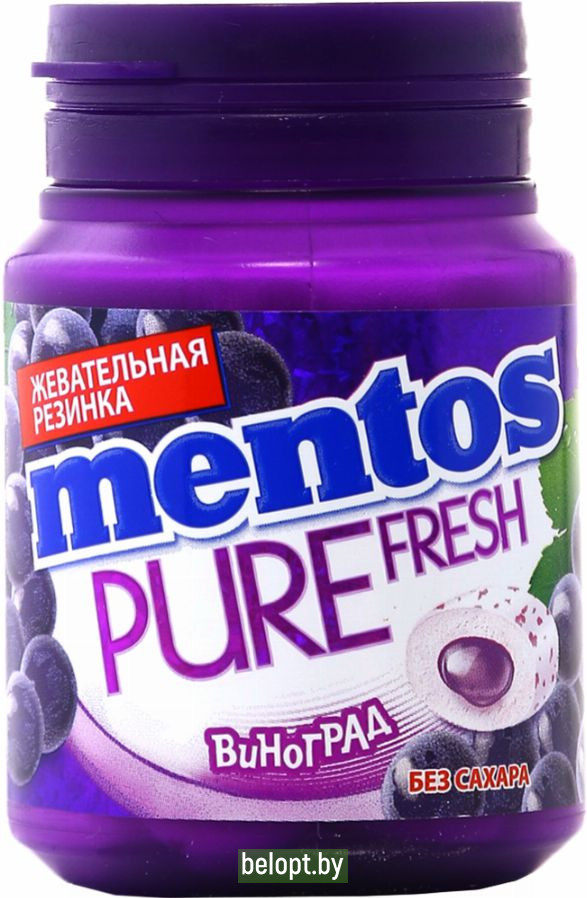 Жевательная резинка «Mentos» со вкусом винограда, 54 г.