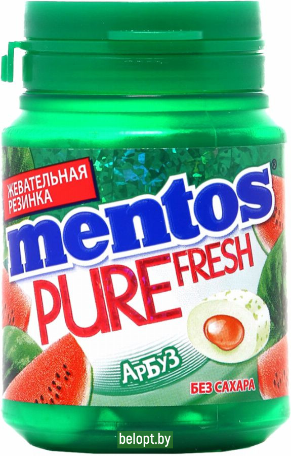 Жевательная резинка «Mentos» со вкусом арбуза, 54 г.