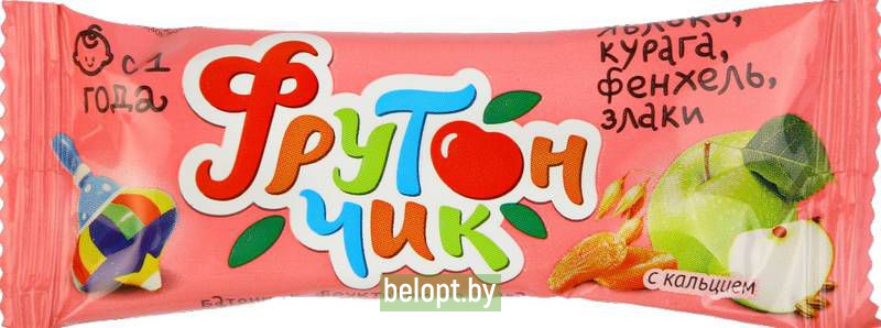 Батончик «Фрутончик» яблоко, курага, фенхель, злаки, 20 г.